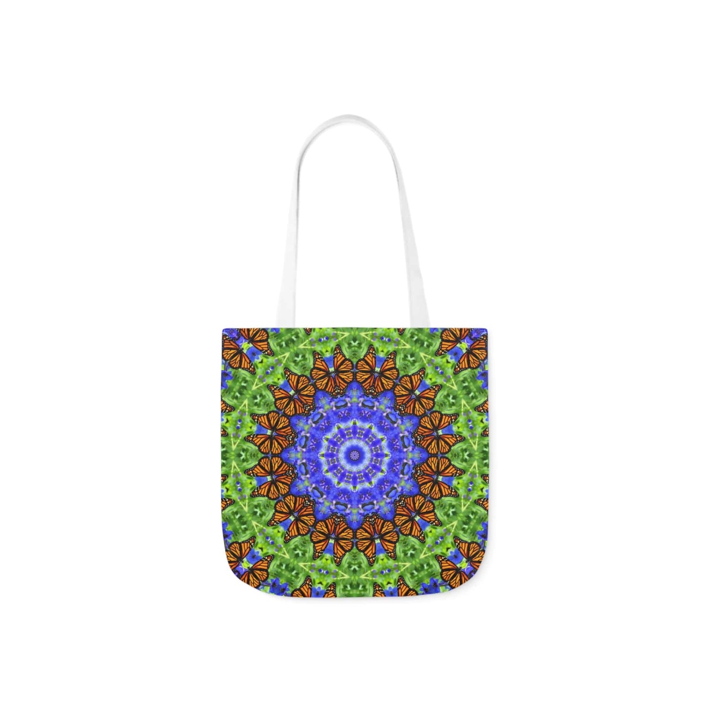 Cute Canvas Butterfly Art Tote Bag - Vibrant Mandala Art for Everyday Style Altruistic Aura