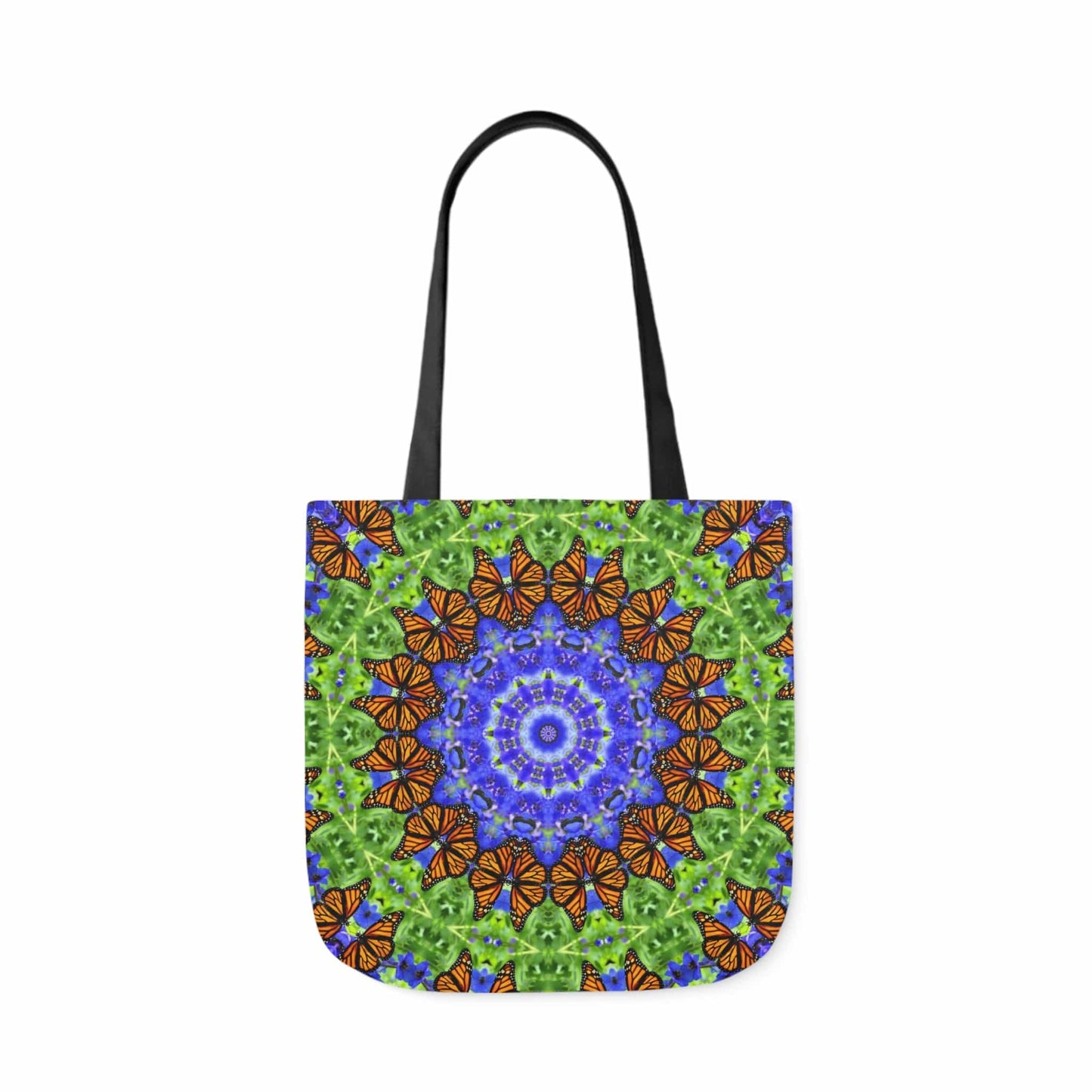 Cute Canvas Butterfly Art Tote Bag - Vibrant Mandala Art for Everyday Style Altruistic Aura