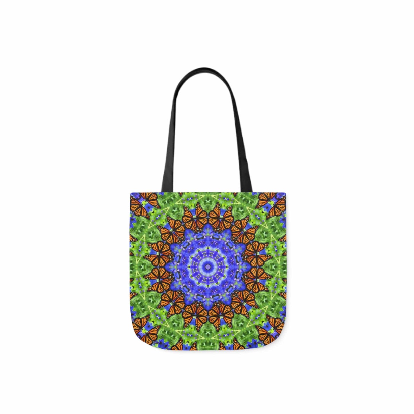 Cute Canvas Butterfly Art Tote Bag - Vibrant Mandala Art for Everyday Style Altruistic Aura