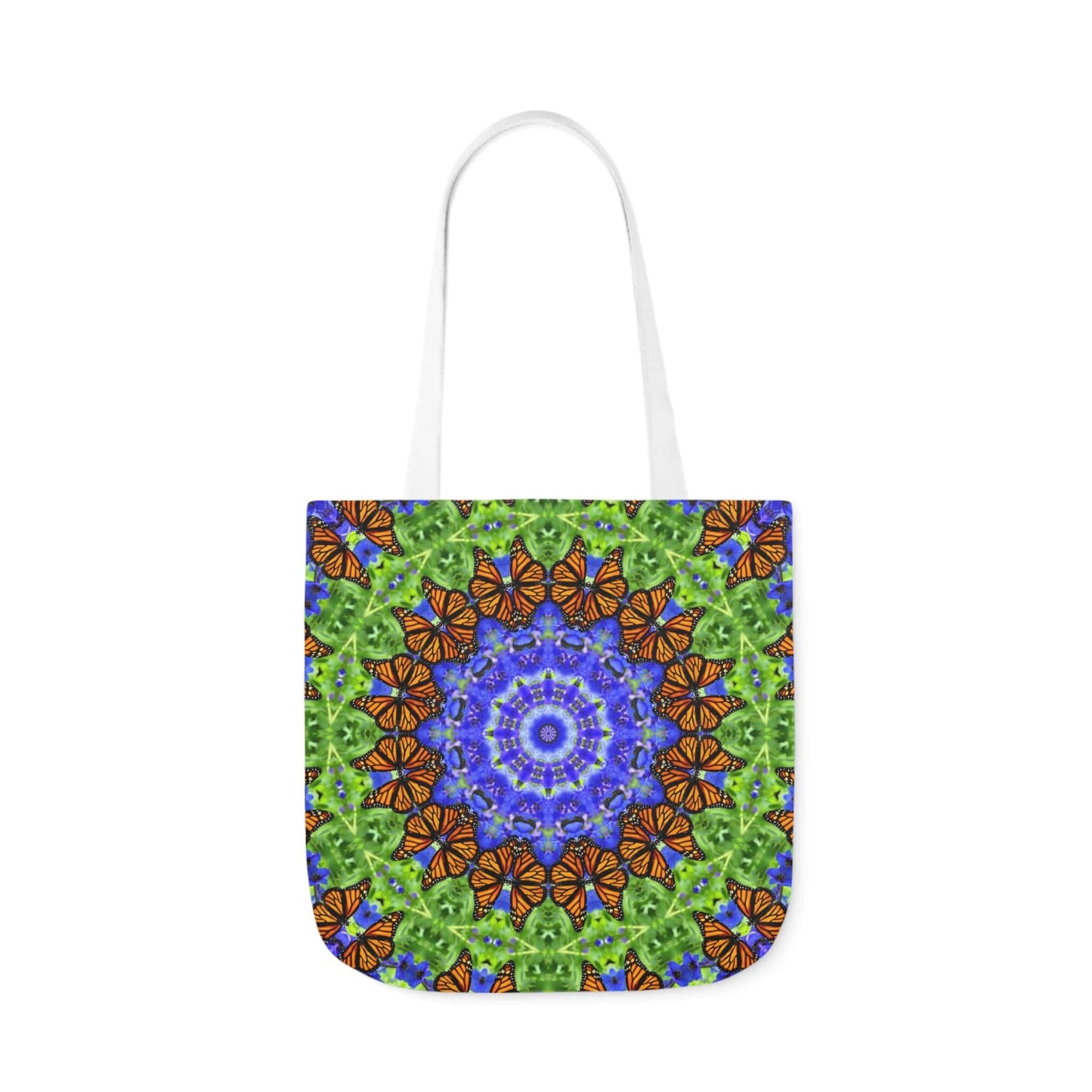 Cute Canvas Butterfly Art Tote Bag - Vibrant Mandala Art for Everyday Style Altruistic Aura