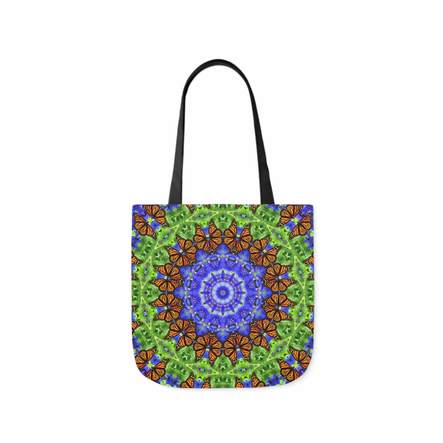 Cute Canvas Butterfly Art Tote Bag - Vibrant Mandala Art for Everyday Style Altruistic Aura
