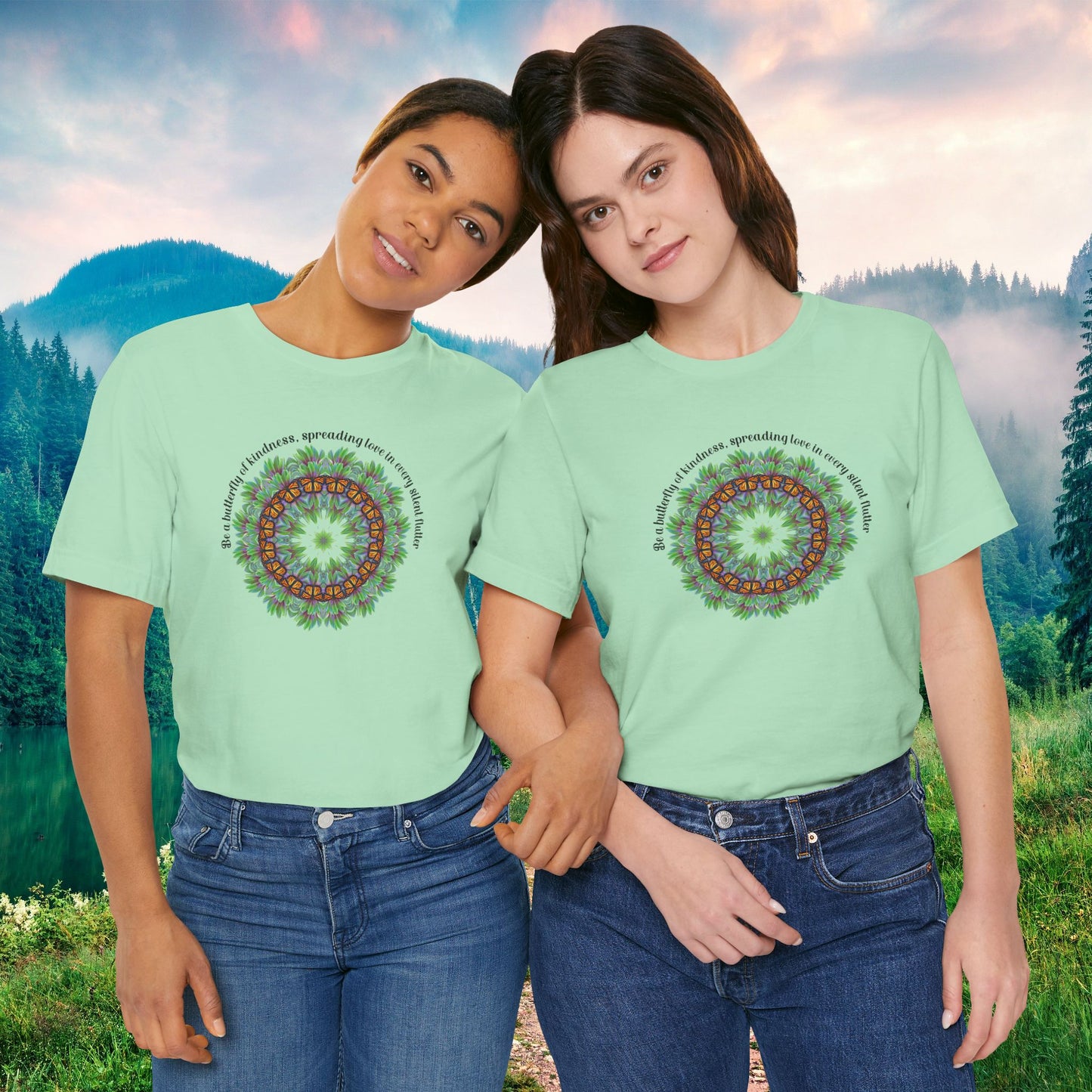 Monarch Butterfly Positivity Kindness Shirt - Inspiring Nature T-Shirt for Women