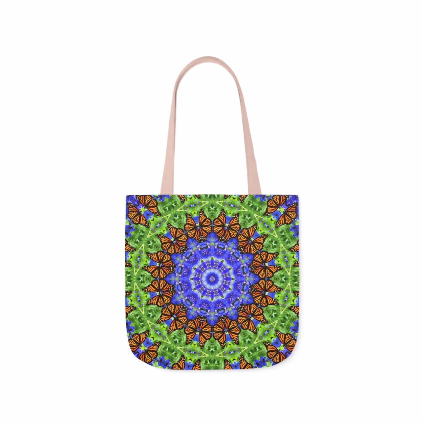 Cute Canvas Butterfly Art Tote Bag - Vibrant Mandala Art for Everyday Style Altruistic Aura