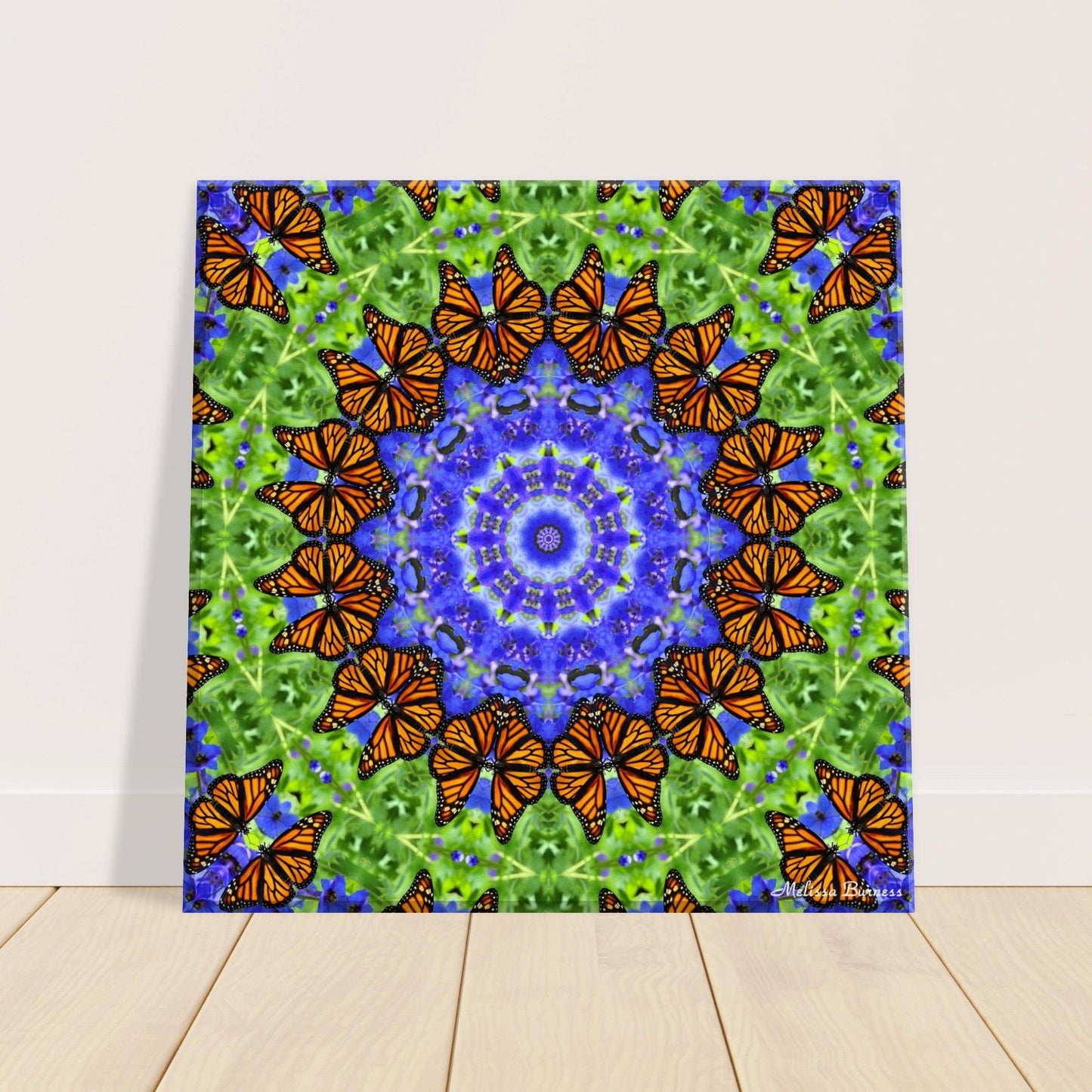 Monarch Butterfly Mandala Canvas Wall Art - Vibrant Nature-inspired Home Decor