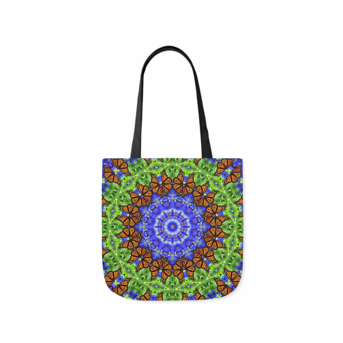 Cute Canvas Butterfly Art Tote Bag - Vibrant Mandala Art for Everyday Style Altruistic Aura