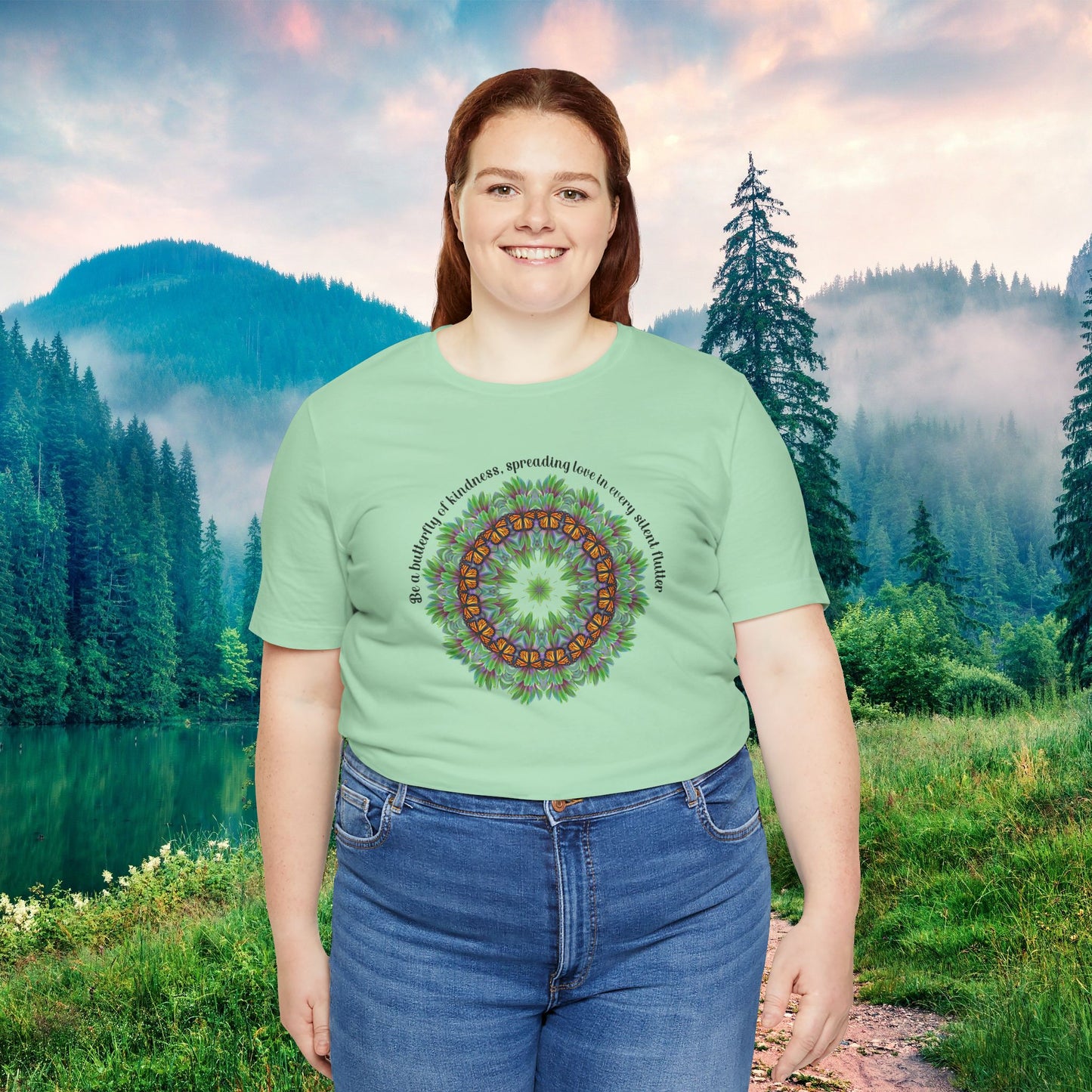 Monarch Butterfly Positivity Kindness Shirt - Inspiring Nature T-Shirt for Women