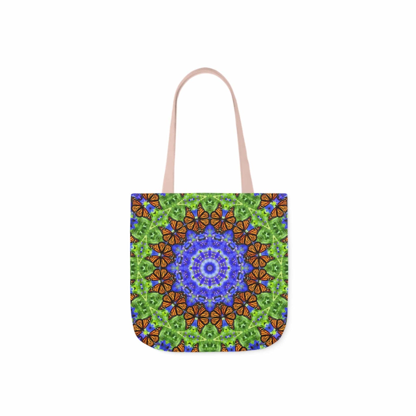 Cute Canvas Butterfly Art Tote Bag - Vibrant Mandala Art for Everyday Style Altruistic Aura
