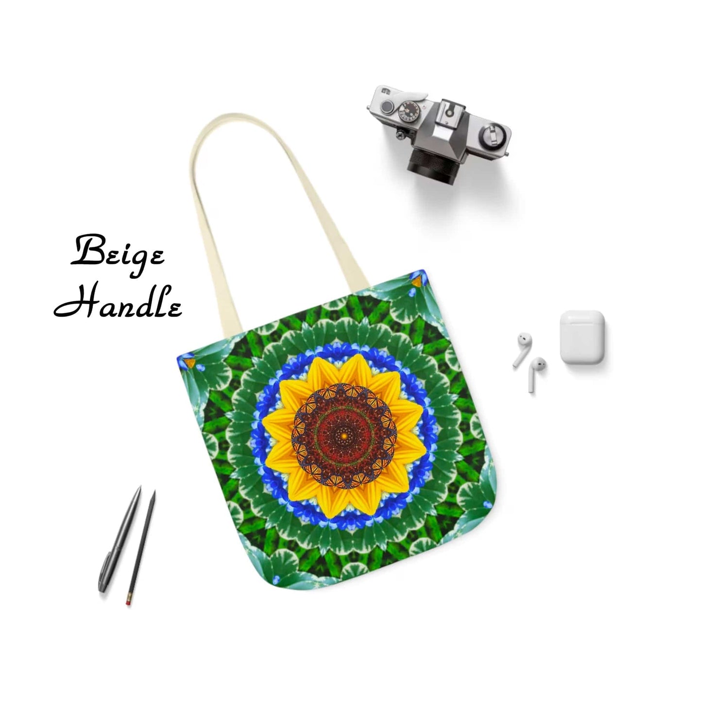 Monarch Butterfly On a Sunflower Artsy Tote Bag, A Nature Lovers Delight, Cute & Pretty Cottage Core Tote Bag For Everday Use