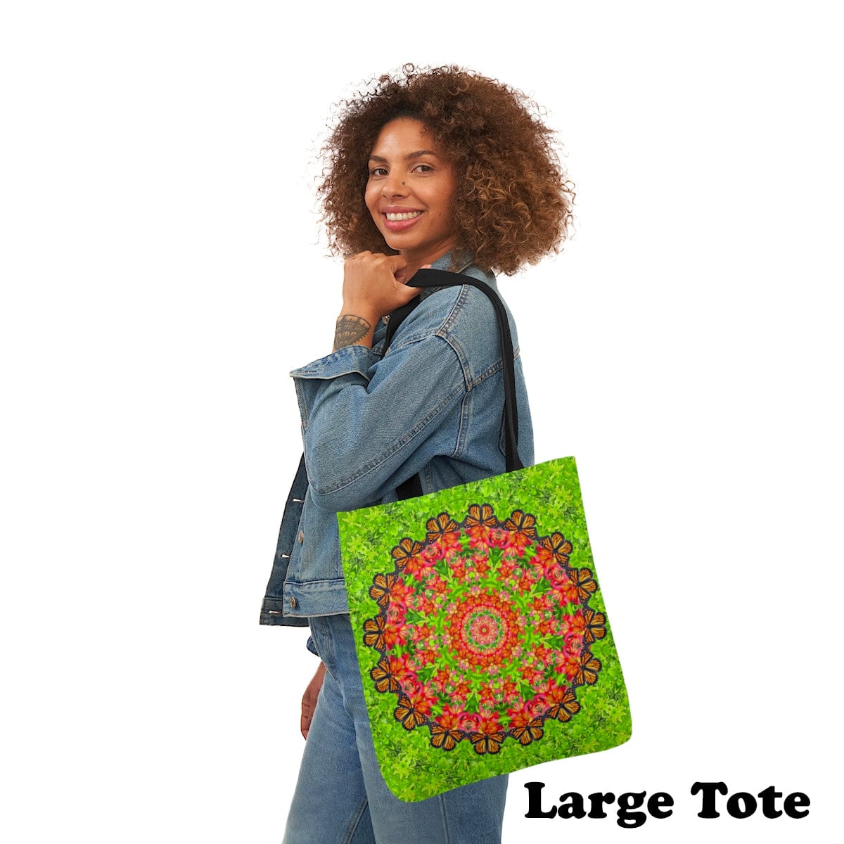 Graphic Butterfly Tote Bag Cute and Functional For Everyday, Work And Shopping Captivating Calliope large