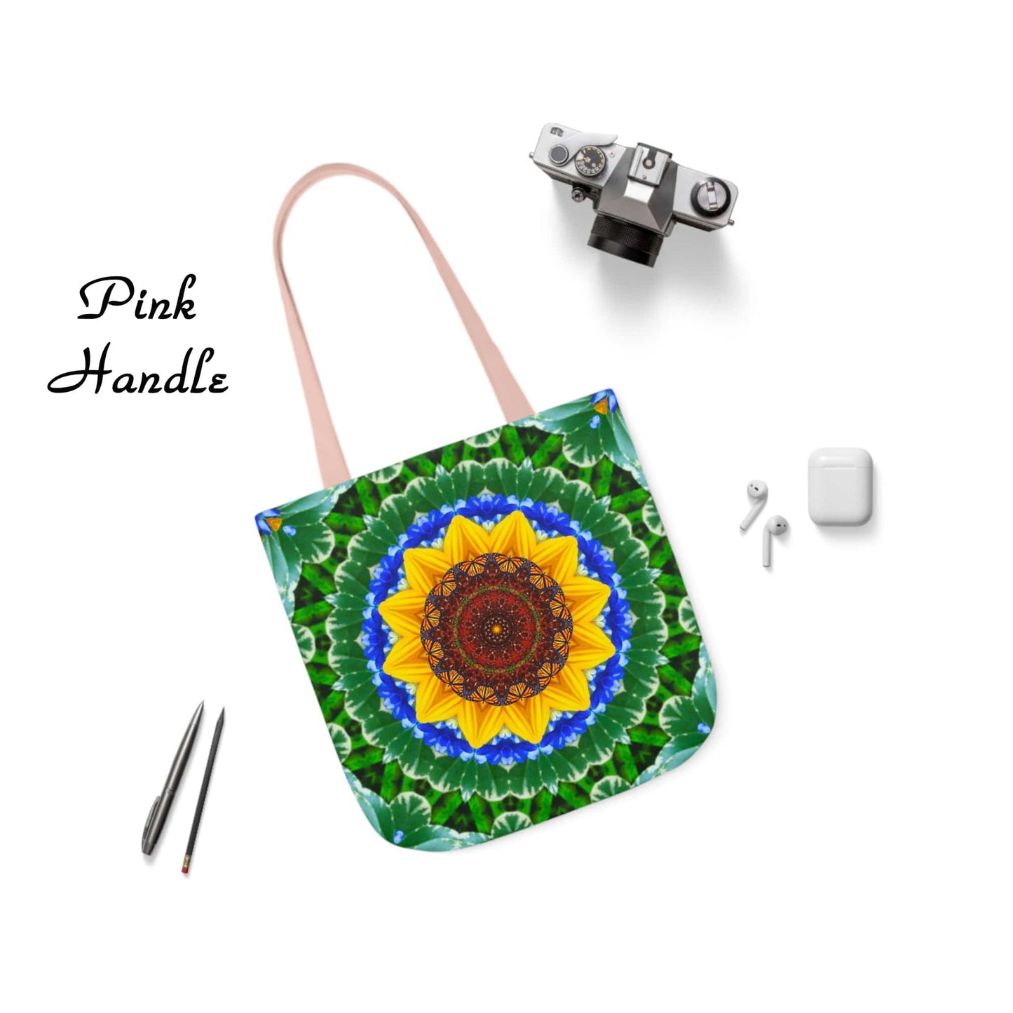 Monarch Butterfly On a Sunflower Artsy Tote Bag, A Nature Lovers Delight, Cute & Pretty Cottage Core Tote Bag For Everday Use