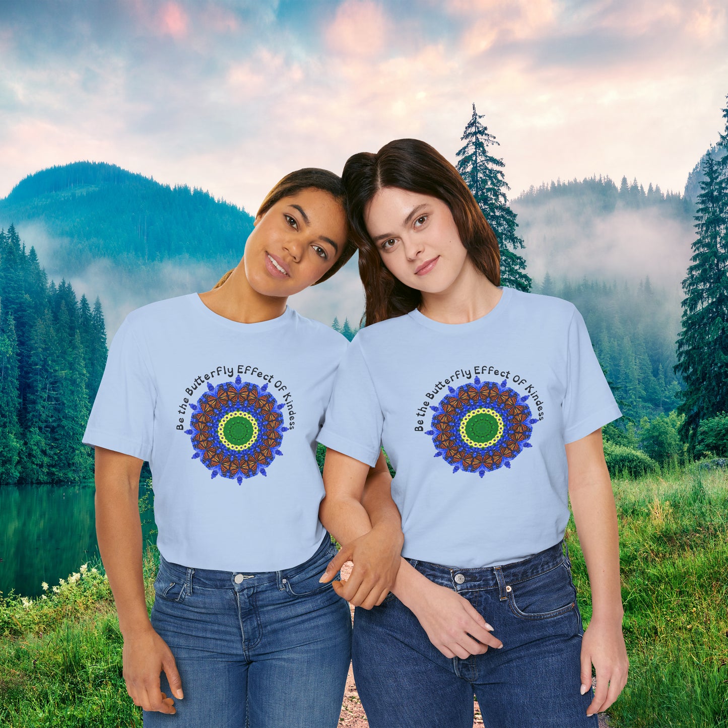 All Day Kindness Matters Shirts - Cool Butterfly Art Shirts Infused With Nature - Her Royal Highness Of Kindness Canvas Red