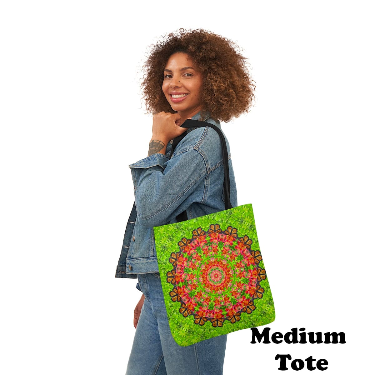 Graphic Butterfly Tote Bag Cute and Functional For Everyday, Work And Shopping Captivating Calliope medium