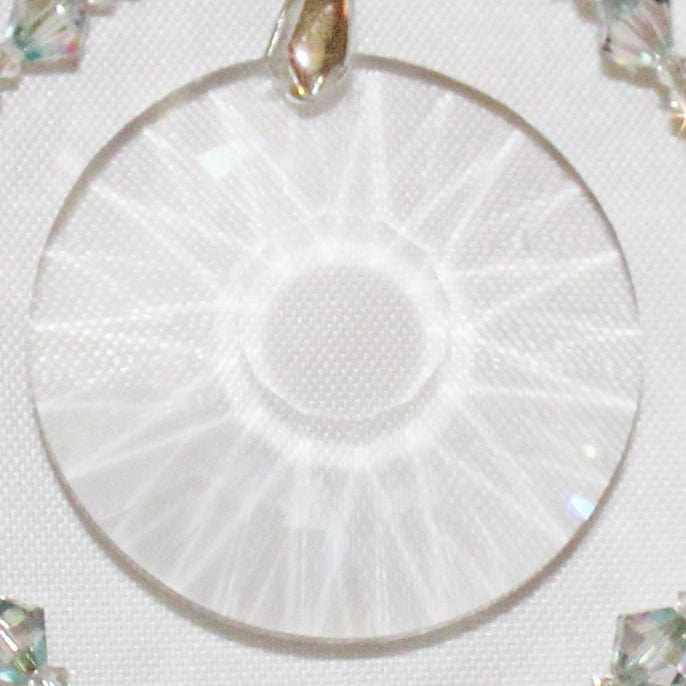 Moon Prism Crystal Pendulum Ornament For Feng Shui Crystal Art Decor, Mesmerizing Window Suncatcher