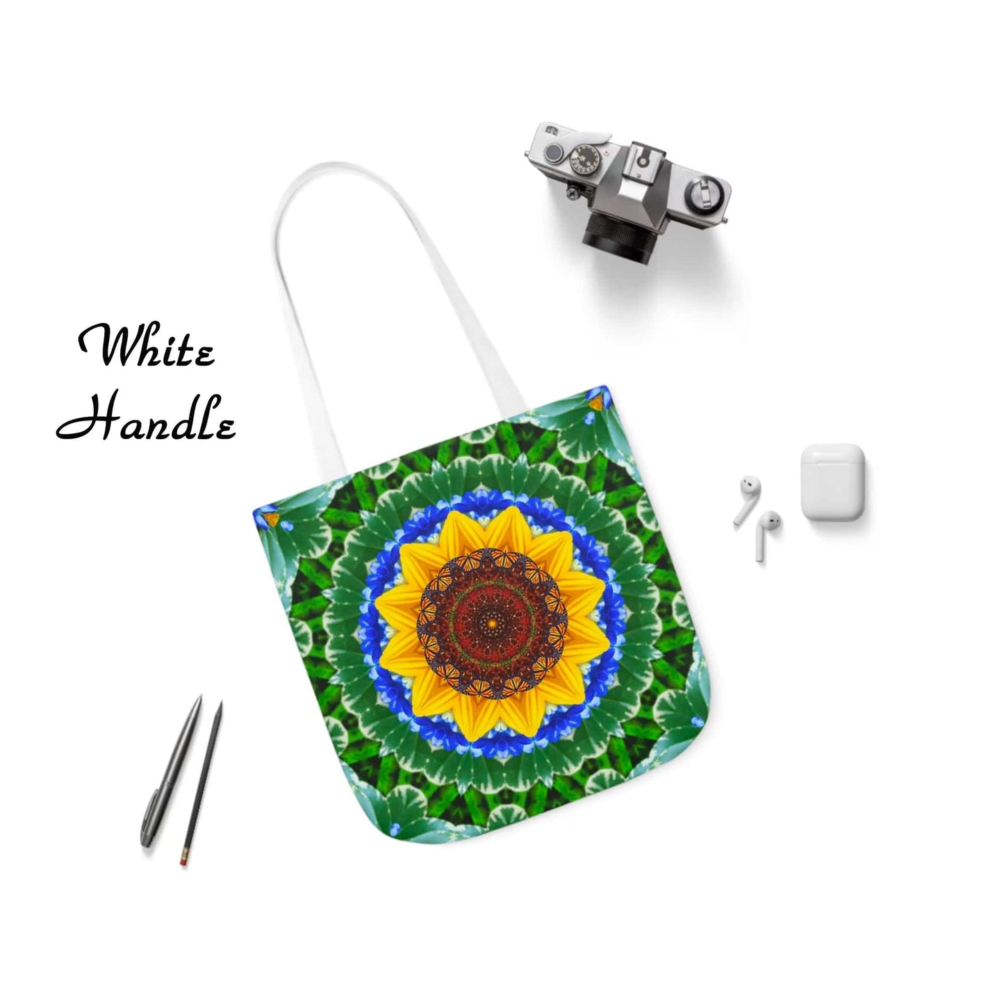 Monarch Butterfly On a Sunflower Artsy Tote Bag, A Nature Lovers Delight, Cute & Pretty Cottage Core Tote Bag For Everday Use