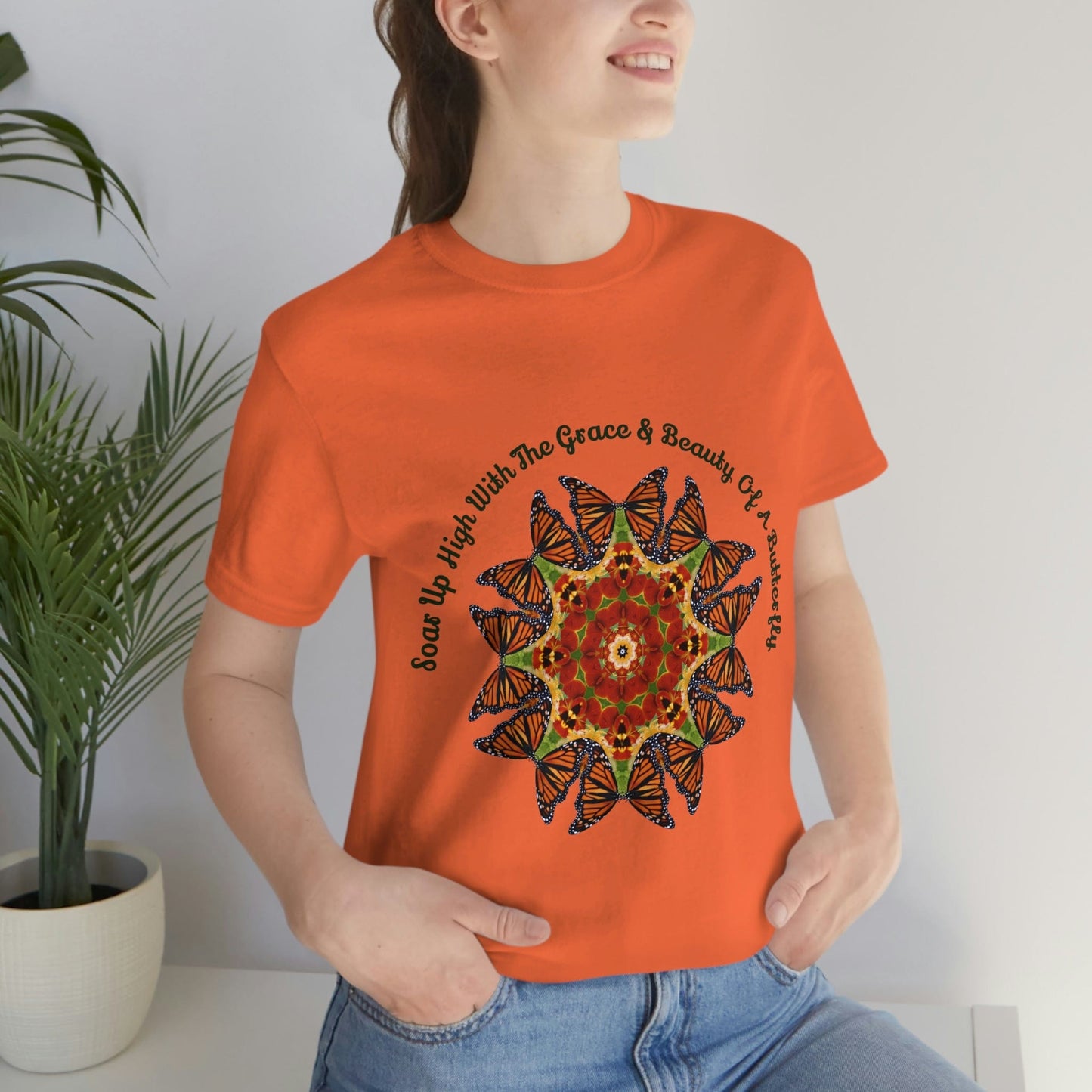 Monarch Butterfly Top, Zen Mystical Poet Shirt, Cute Shirts Soar Up High With The Grace & Beauty Of A Butterfly