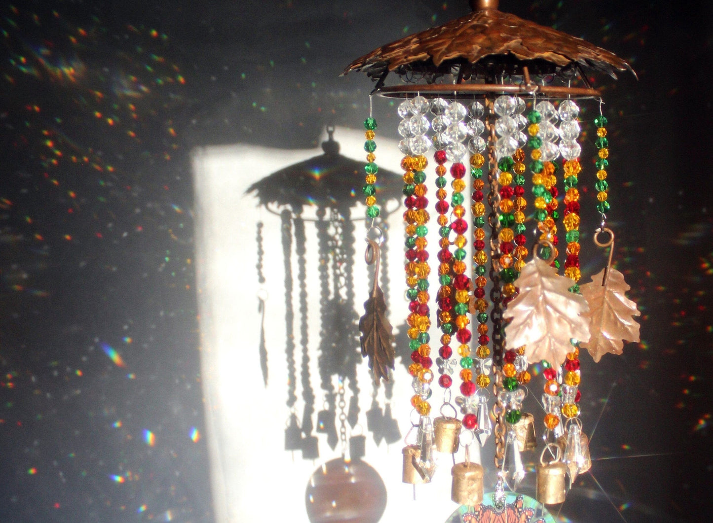 Wind Chimes Crystal Mobile Prism Butterfly Suncatcher Rainbow Sun catcher