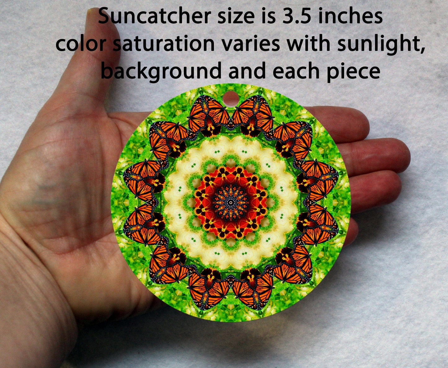 Monarch Butterfly Suncatcher, Crystal Sun Catcher Mobile, Light Catcher, Window Hanging Prism, Rainbow Maker, Butterfly Ornament C