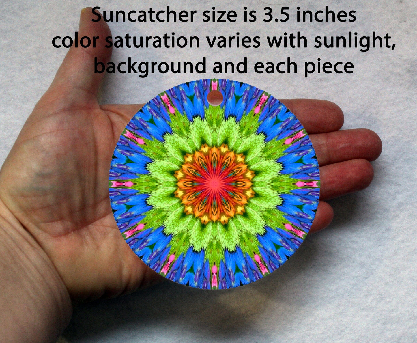 Chakra Art Crystal Sun Catcher, Exquisite Light Catcher, Mandala Art Wall Hanging, Rainbow Maker, Boho Hanging Window Prism Suncatcher 102