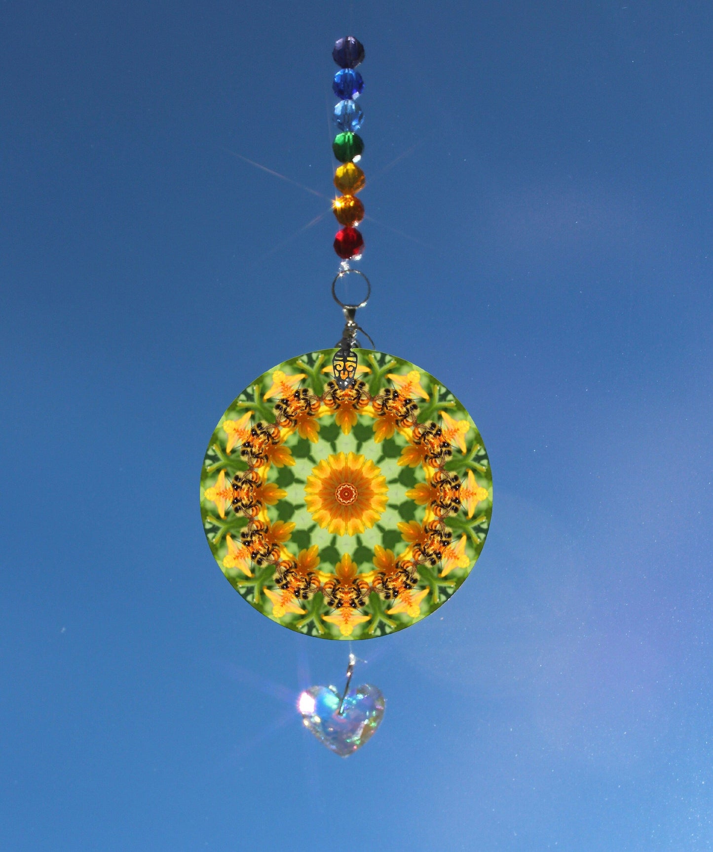 Bee Crystal Sun Catcher, Light Catcher, Wall Hanging, Rainbow Maker, Save The Bees, Prism Suncatcher For Window, Honey Custom Bee Gifts 5