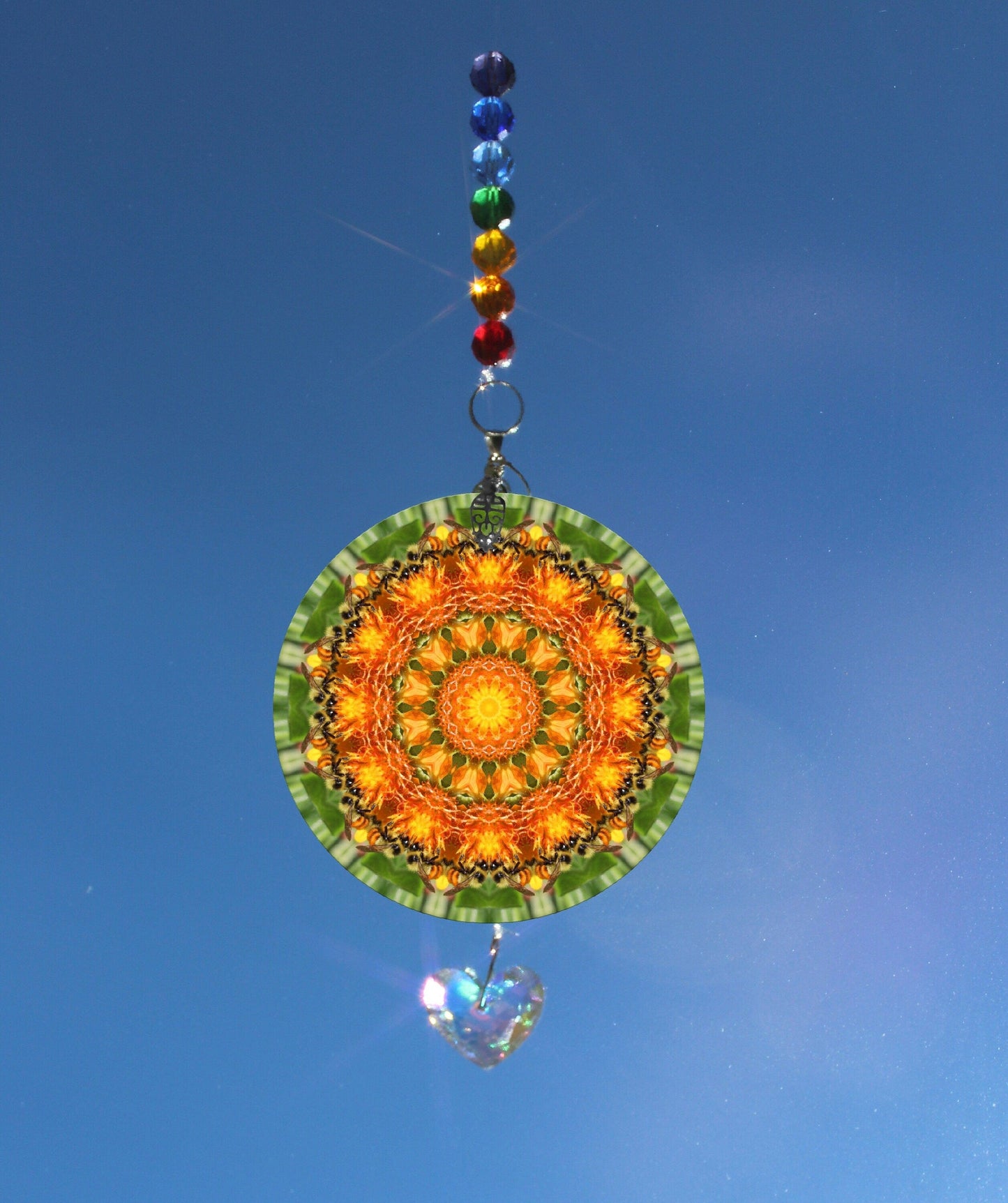 Bee Crystal Sun Catcher, Light Catcher, Wall Hanging, Rainbow Maker, Save The Bees, Prism Suncatcher For Window, Honey Custom Bee Gifts 2