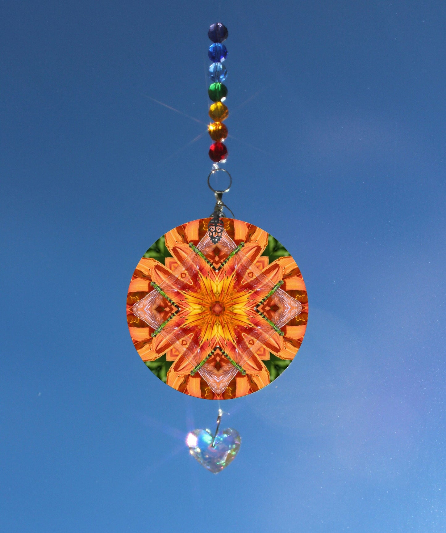 Crystal Sun Catcher, Light Catcher, Wall Hanging, Rainbow Maker, Dragonfly Prism Suncatcher For Window, Custom Dragonfly Gifts, Mandala OP