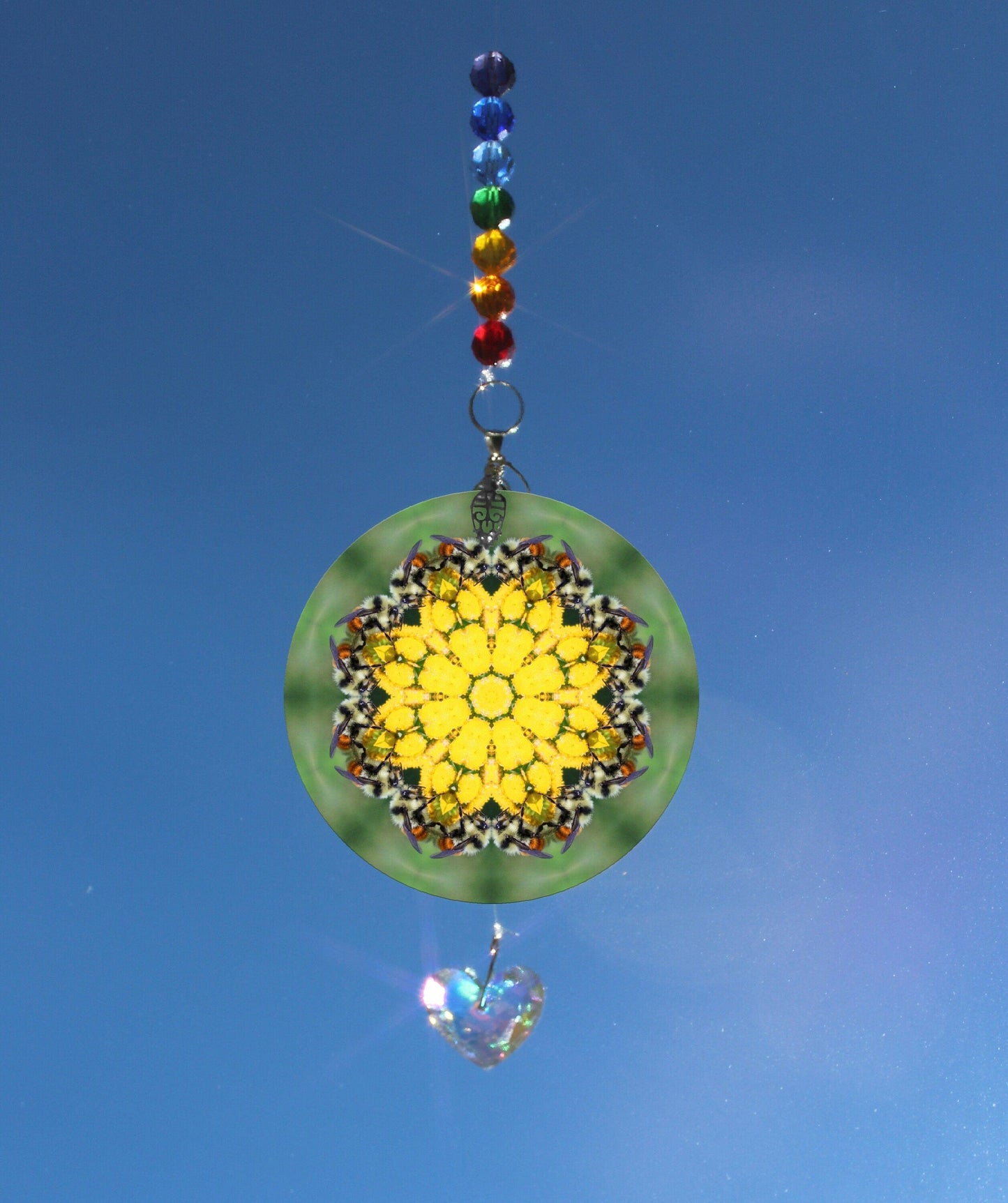 Bee Crystal Sun Catcher, Light Catcher, Wall Hanging, Rainbow Maker, Save The Bees, Prism Suncatcher For Window, Honey Custom Bee Gifts 3