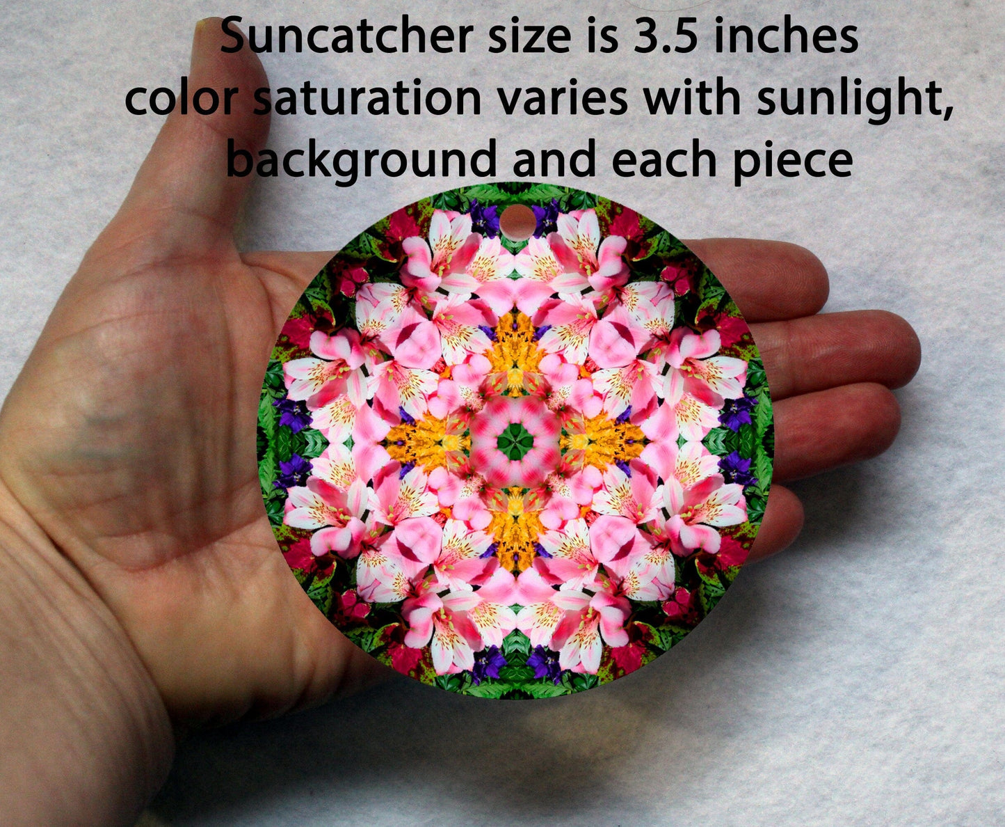 Flower Suncatcher, Sacred Geometry Mandala, Window Décor Sunlight Catcher, Crystal Art Gifts, Rainbow Suncatchers, Unique Gifts Women Ideas