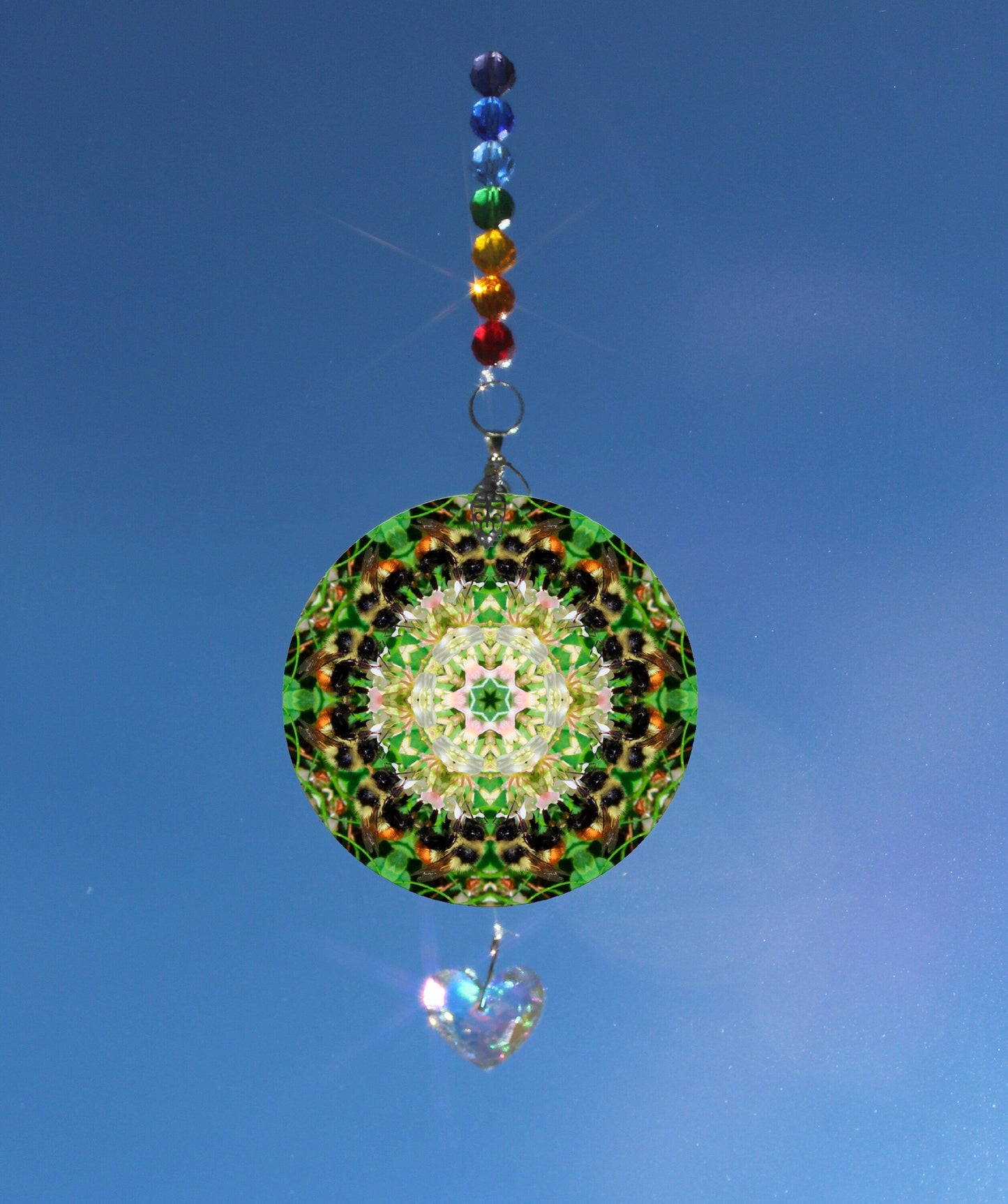 Bee Crystal Sun Catcher, Light Catcher, Wall Hanging, Rainbow Maker, Save The Bees, Prism Suncatcher For Window, Honey Custom Bee Gifts 4