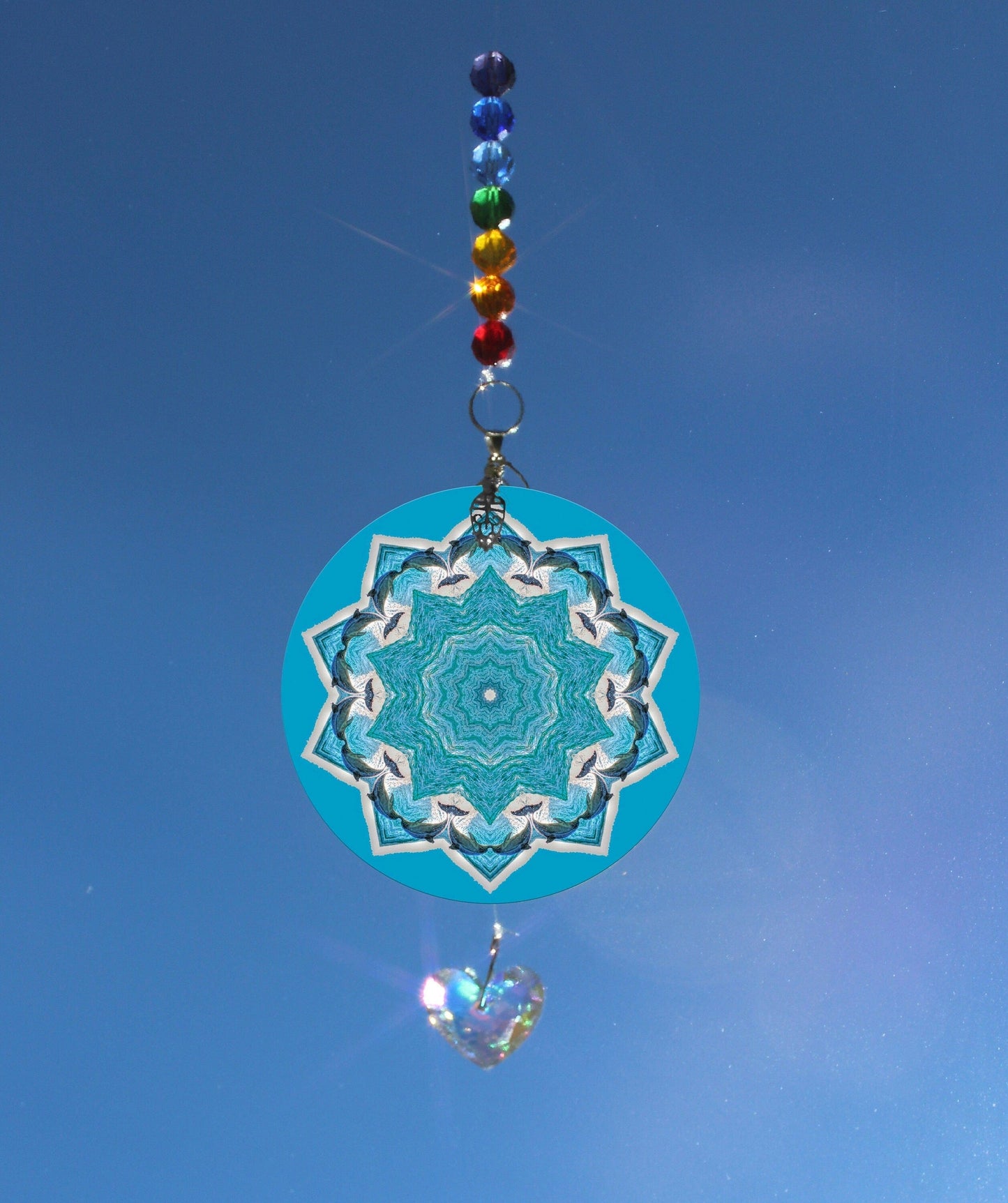 Dolphin Crystal Sun Catcher Gifts, Light Catcher, Marine Biology Gift, Wall Hanging, Rainbow Maker, Hanging Window Prism Suncatcher