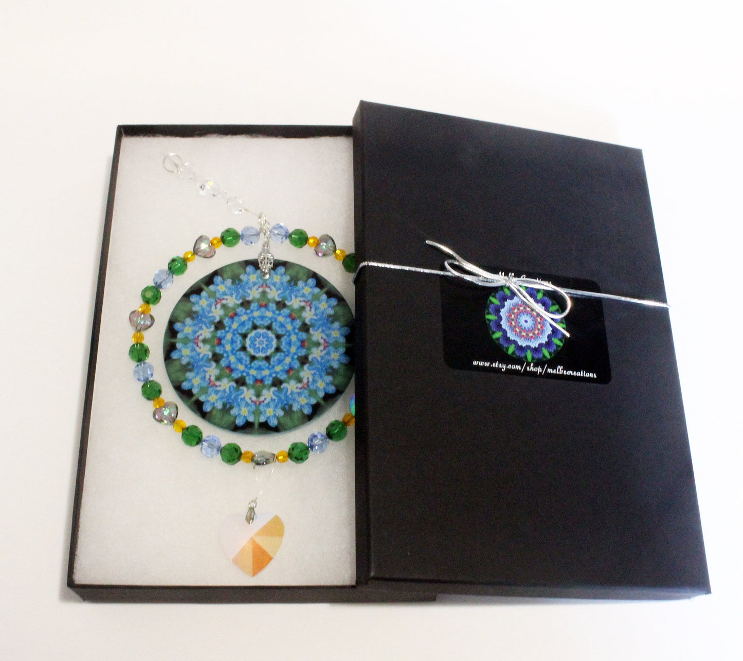 Crystal Sun Catcher, Light Catcher For Feng Shui, Forget Me Not Memorial Window Suncatcher, Crystal Mobile, Brilliant Rainbow Maker Prism