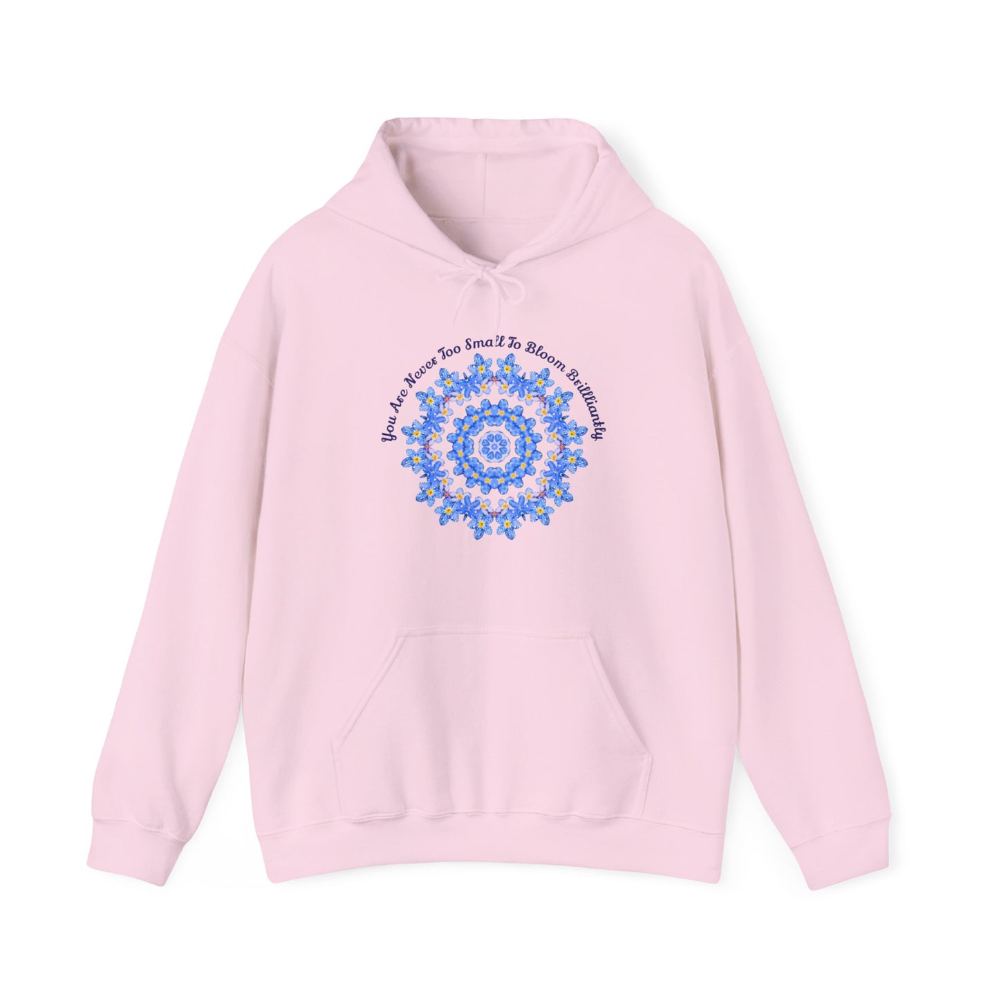 Forget Me Not Cottage Core Nature Hoodie with Pocket - Small to Plus Size Whimsical Cozy And Cute
