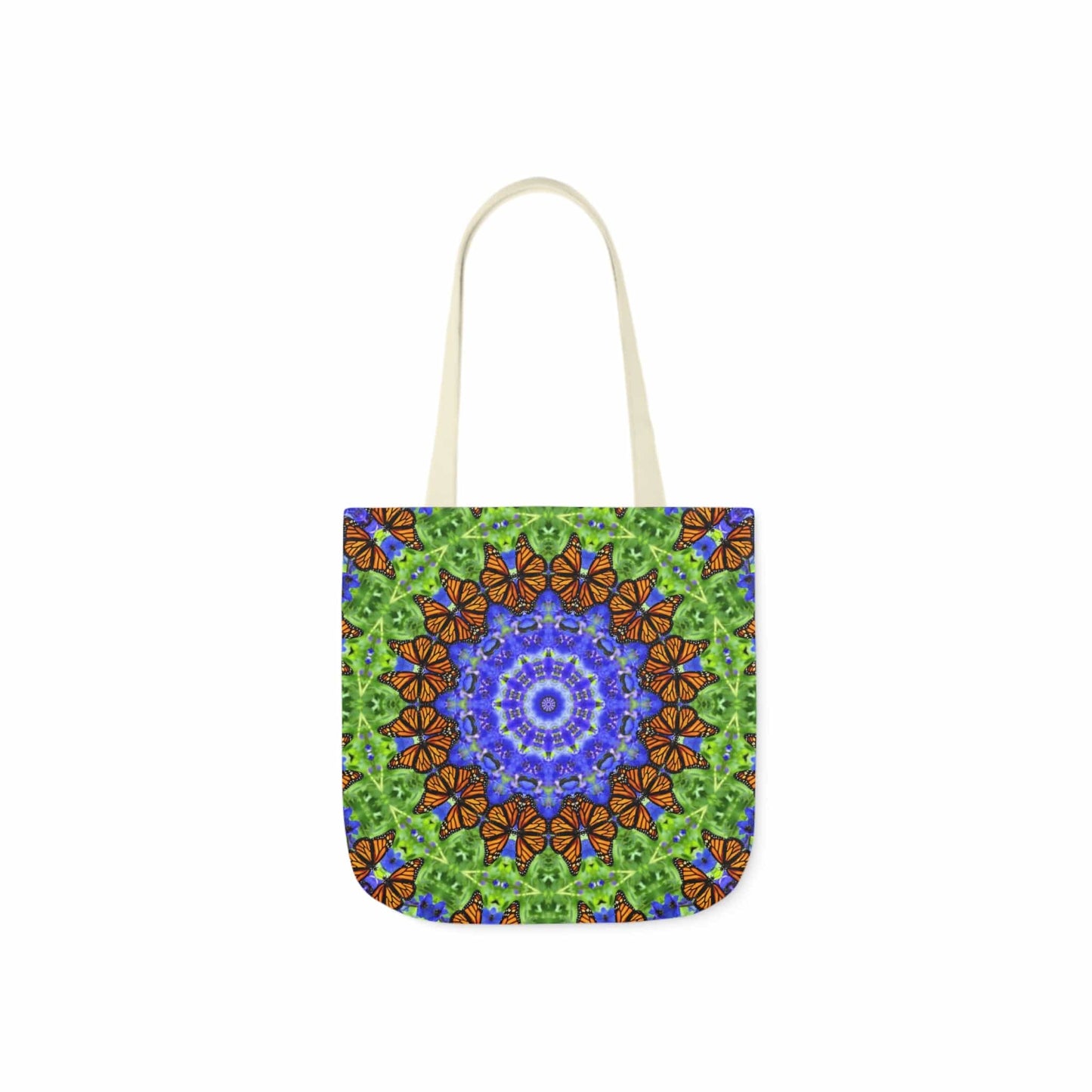 Cute Canvas Butterfly Art Tote Bag - Vibrant Mandala Art for Everyday Style Altruistic Aura