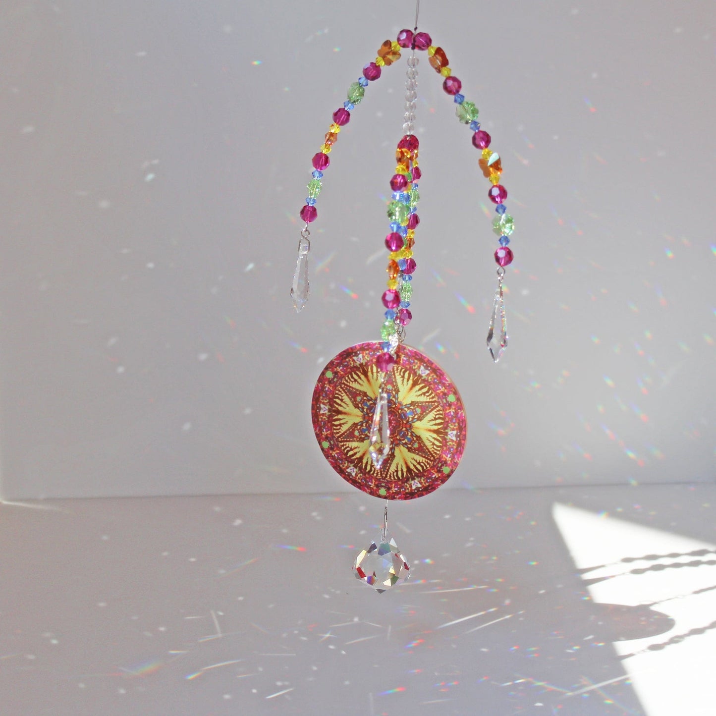 Stunning Crystal Pendulum, Window Suncatcher, Sunlight Catcher, Butterfly Mobile - Sublime Sentiment