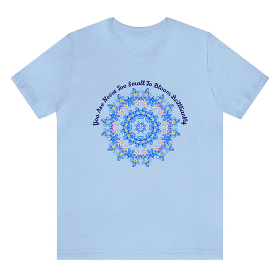 Forget Me Not Wild Flower Shirt, Best Selling Shirts With Positive, Kawaii, Cottage Core, Kindness Motivational Poet Quote, Exclusive Design