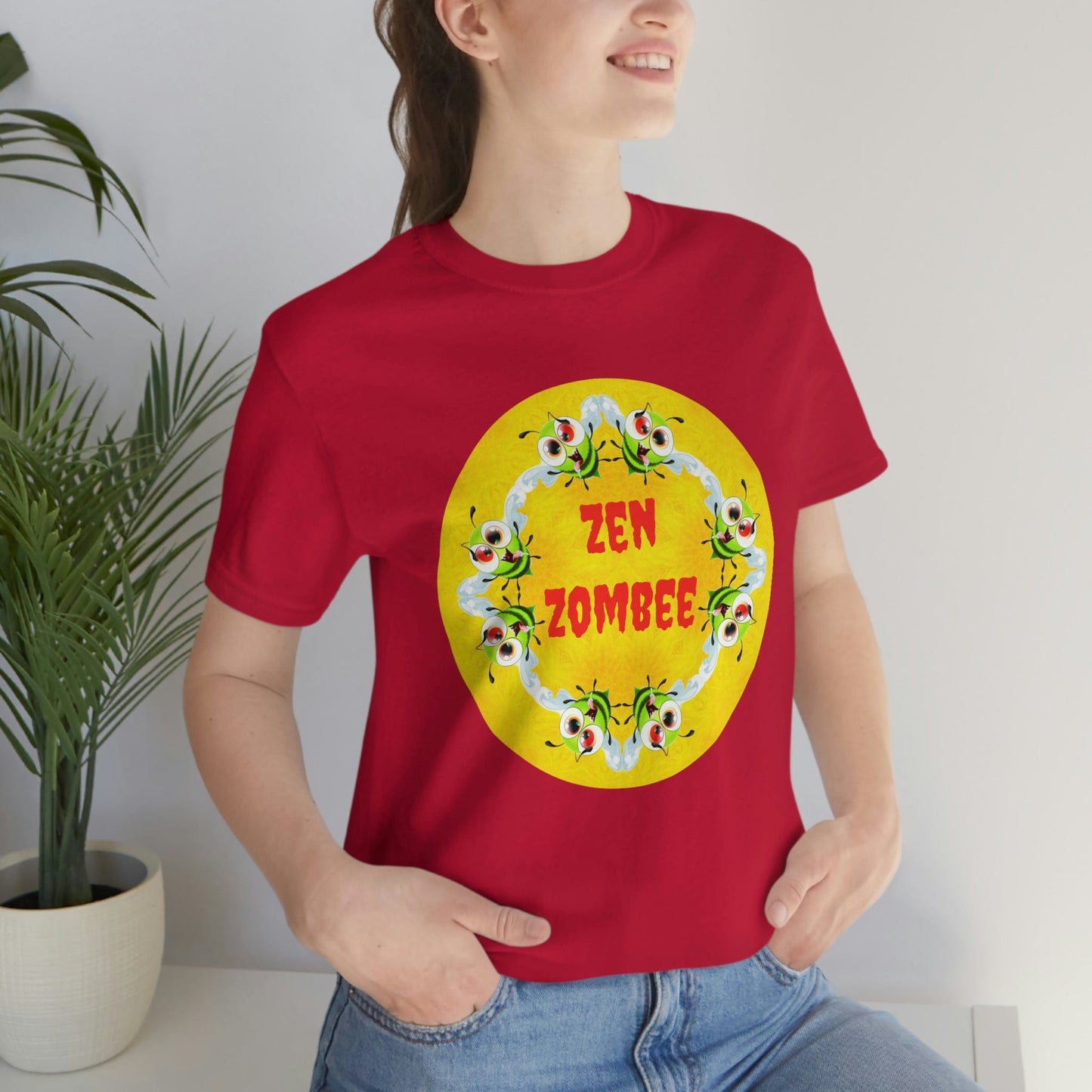 Weird Ironic Bee Shirt, Funny Zombie Shirt, Best Selling Kawaii Shirt, Witty Fun Shirt Designs, Soft Bella Canvas Cool Graphic Tee, Unique