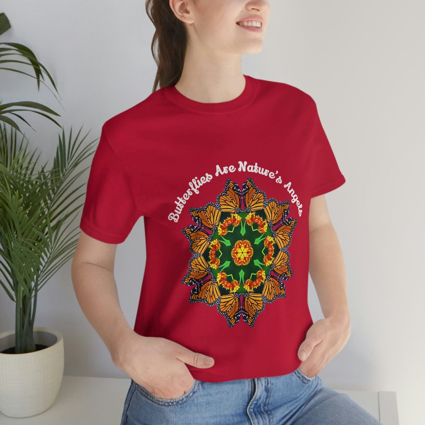 Monarch Butterfly Top, Zen Mystical Poet Shirt, Cute Shirts Butterflies Are Nature's Angels