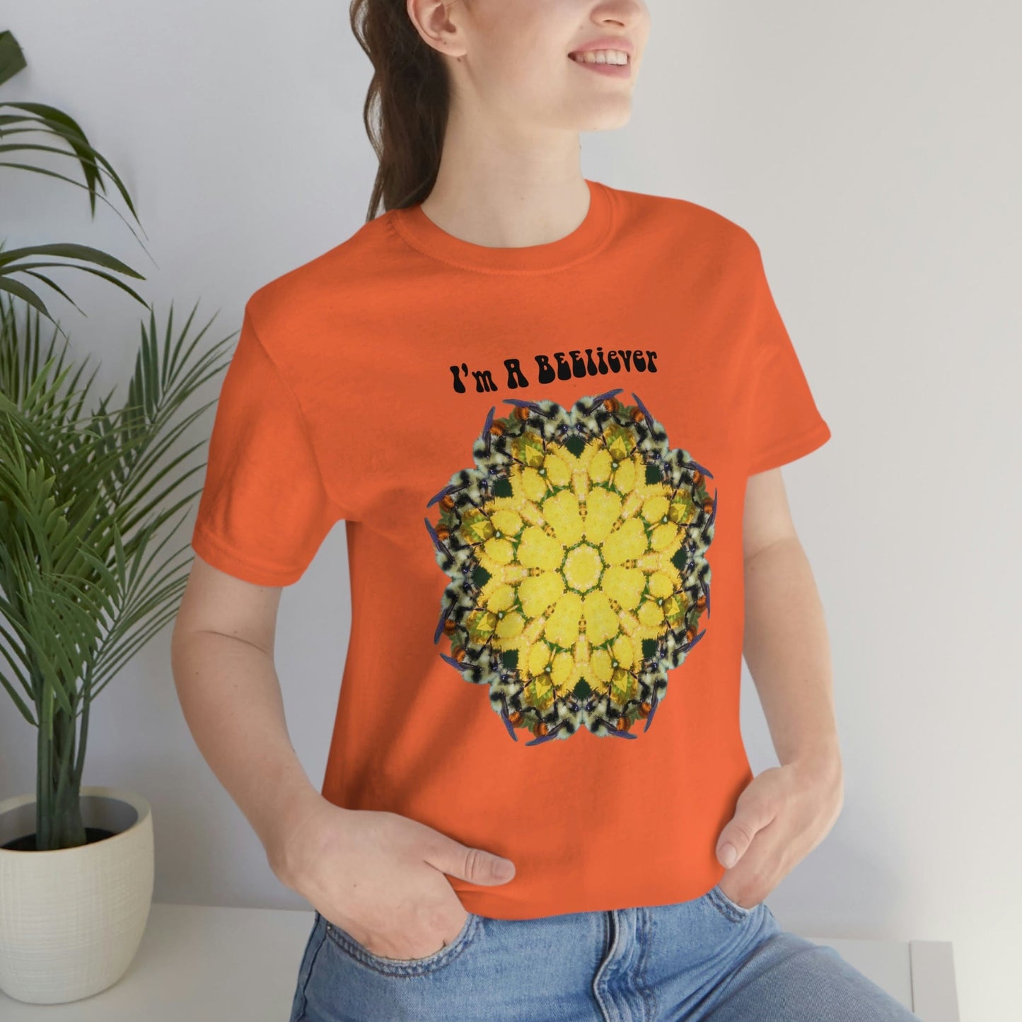Bee T Shirt, Poet Shirt, Zen Mystical Insect Shirt, Witty Bug Shirt, Cute Shirts -I'm A BEEliever