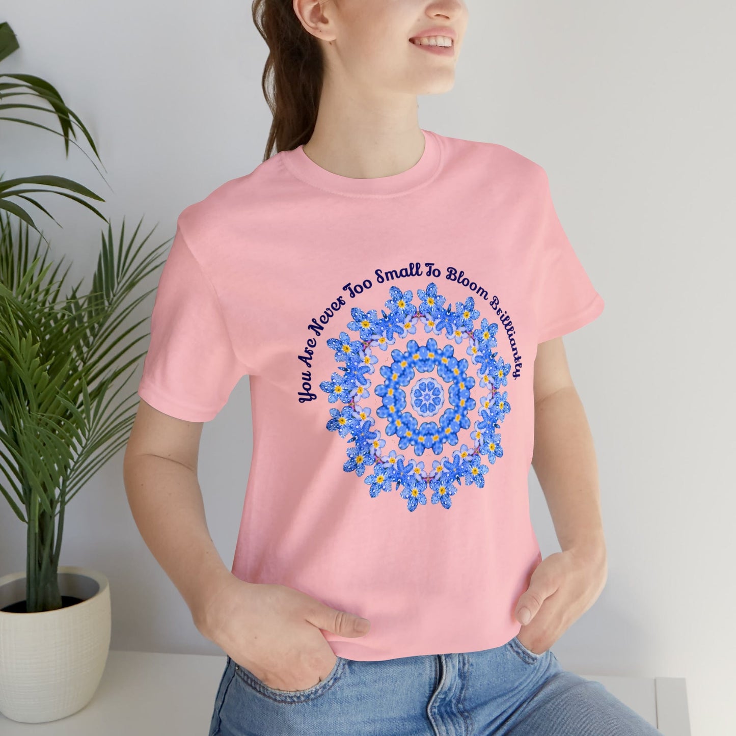 Forget Me Not Wild Flower Shirt, Best Selling Shirts With Positive, Kawaii, Cottage Core, Kindness Motivational Poet Quote, Exclusive Design