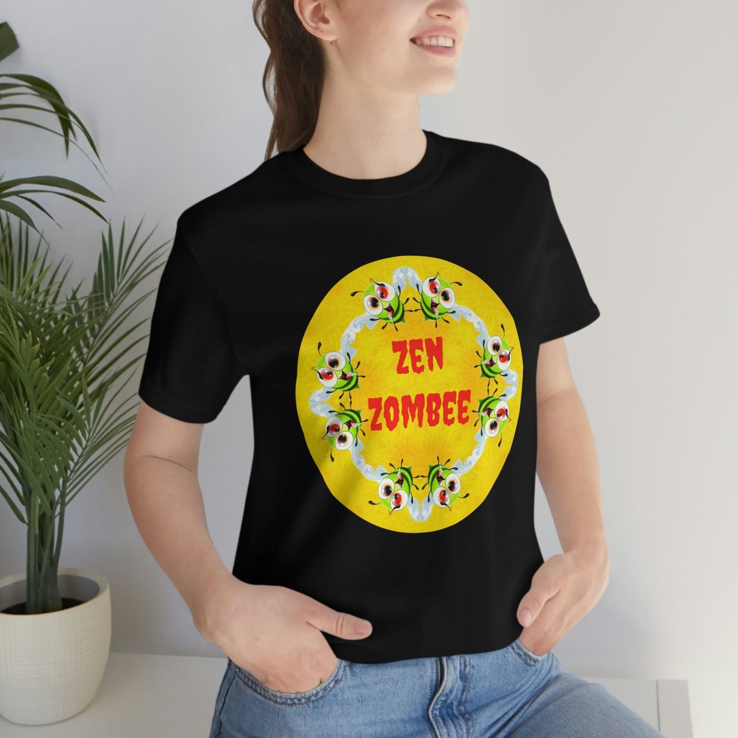 Weird Ironic Bee Shirt, Funny Zombie Shirt, Best Selling Kawaii Shirt, Witty Fun Shirt Designs, Soft Bella Canvas Cool Graphic Tee, Unique
