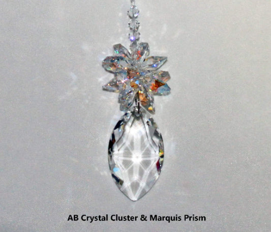 Rainbow Maker, Crystal Ornament Suncatcher, Swarovski Prism, Light Catcher, Hanging Crystals For Feng Shui Crystal Decor