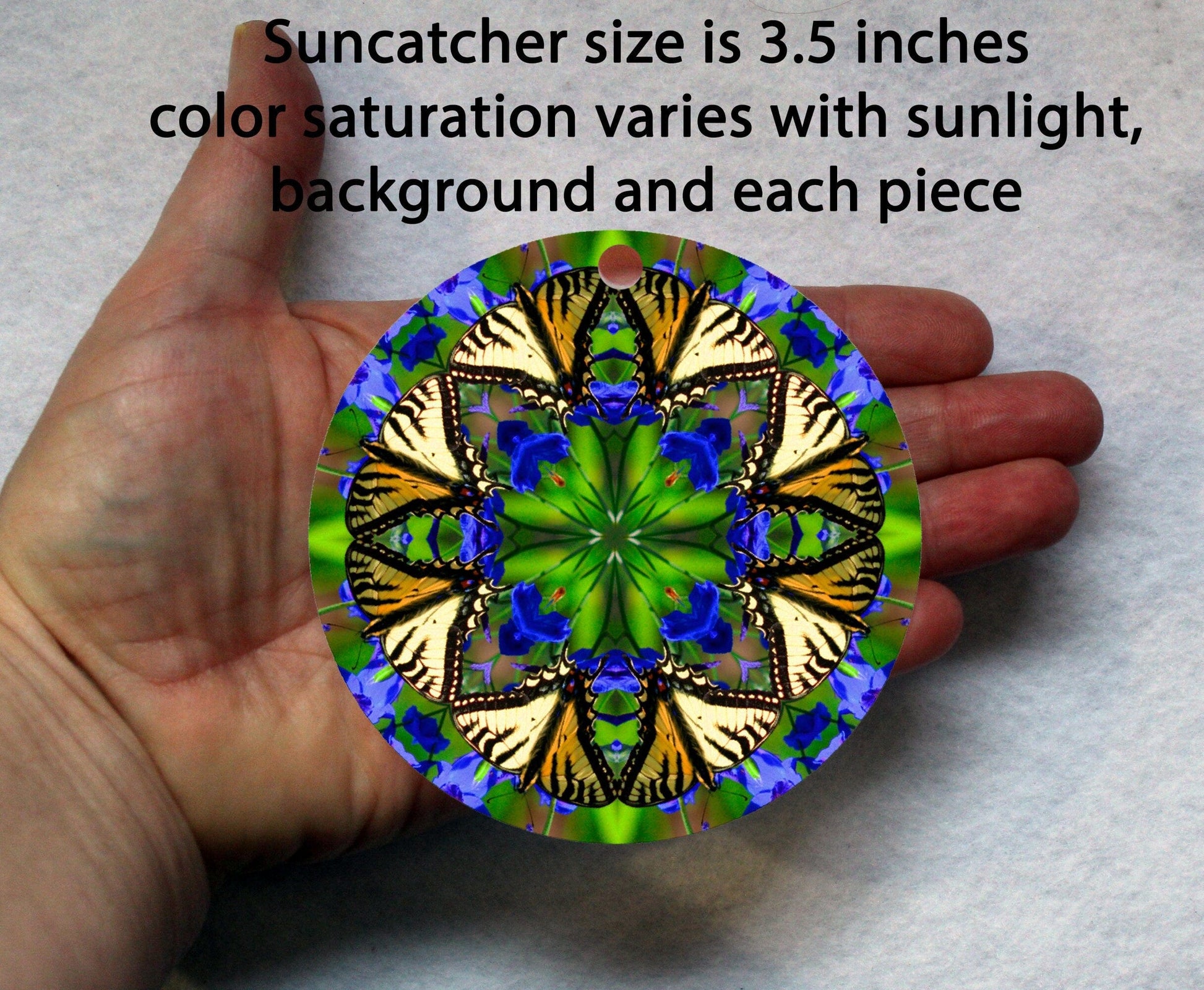 Butterfly Suncatcher, Crystal Sun Catcher Mobile, Light Catcher, Window Hanging Prism , Rainbow Maker, Butterfly Ornament b