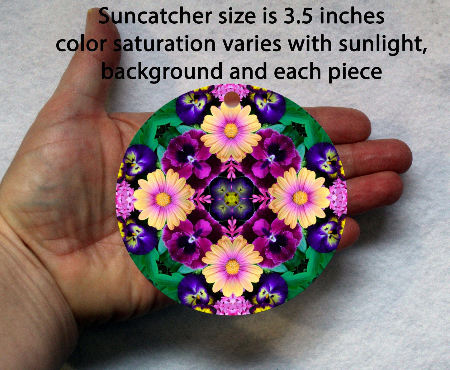 Flower Suncatcher, Sacred Geometry Mandala, Window Décor Sunlight Catcher, Crystal Art Gifts, Rainbow Suncatchers, Unique Gifts Women Ideas